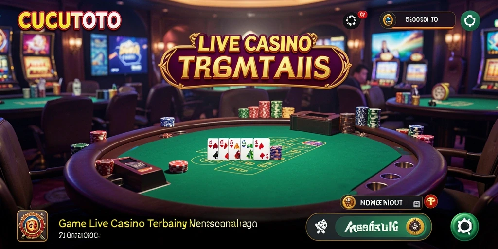 Tampilan menarik dari gameplay Live Casino di CUCUTOTO.