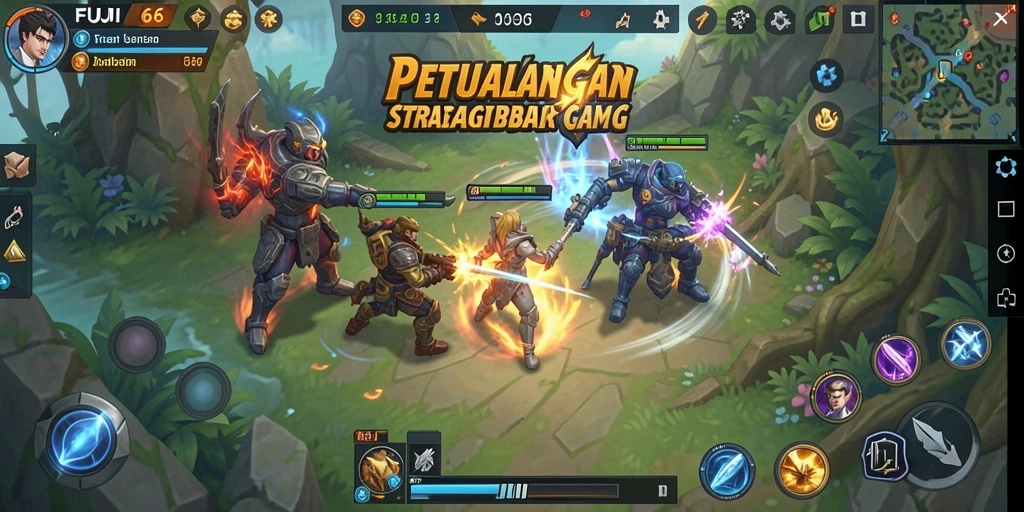 Tangkapan layar menampilkan aksi gameplay menegangkan dalam FUJI66.