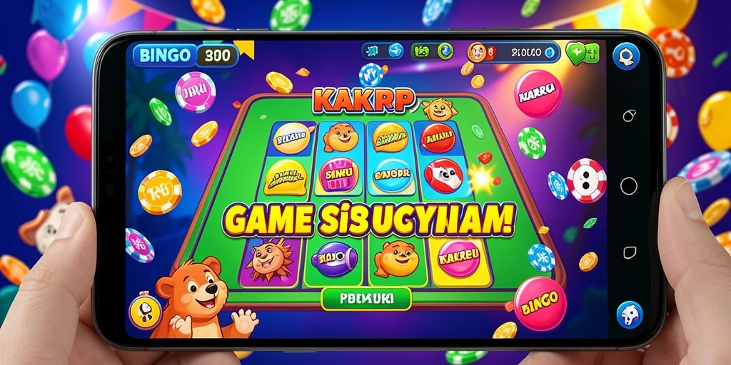 Tampilan gameplay KAKRP yang penuh warna dan menyenangkan.