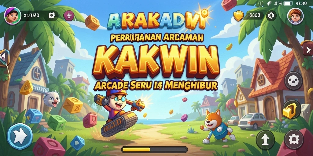 Screenshot KAKWIN yang menampilkan aksi gameplay arcade yang seru.