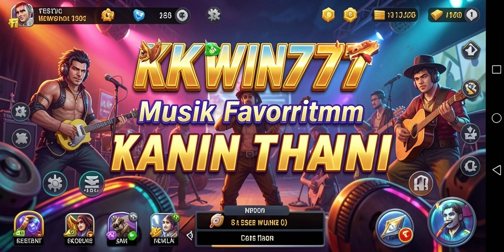 Tampilan menarik dari gameplay KKWIN777 yang penuh musik.