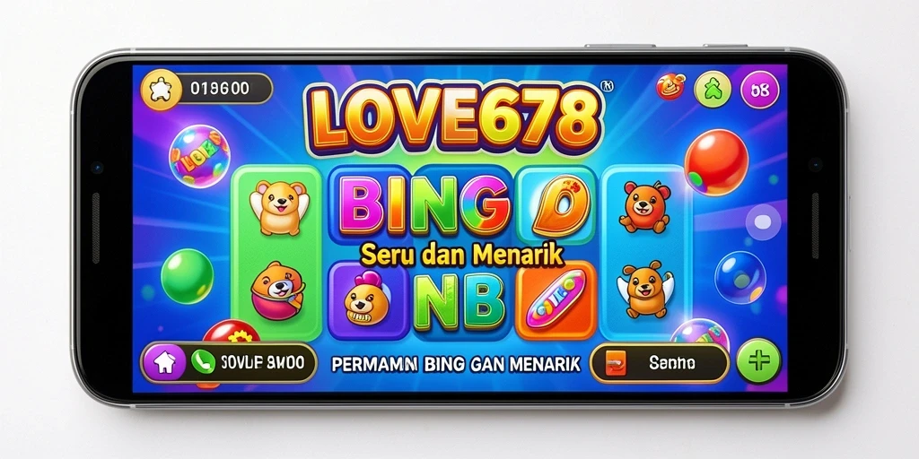 Tampilan utama gameplay Bingo LOVE678 yang seru.