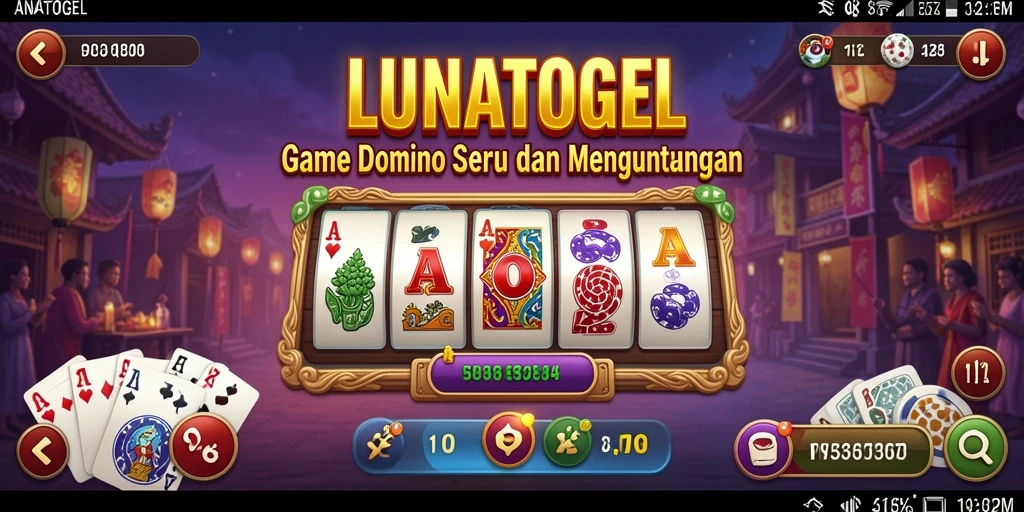 Gameplay seru dan menarik dari LUNATOGEL dalam permainan Domino.