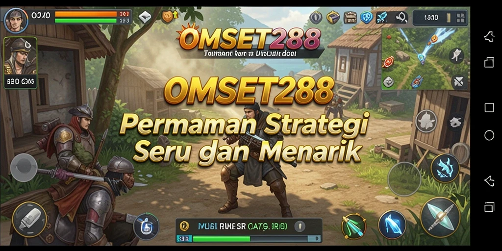 Screenshot gameplay OMSET288 menampilkan kerjasama dan strategi SLG yang seru.