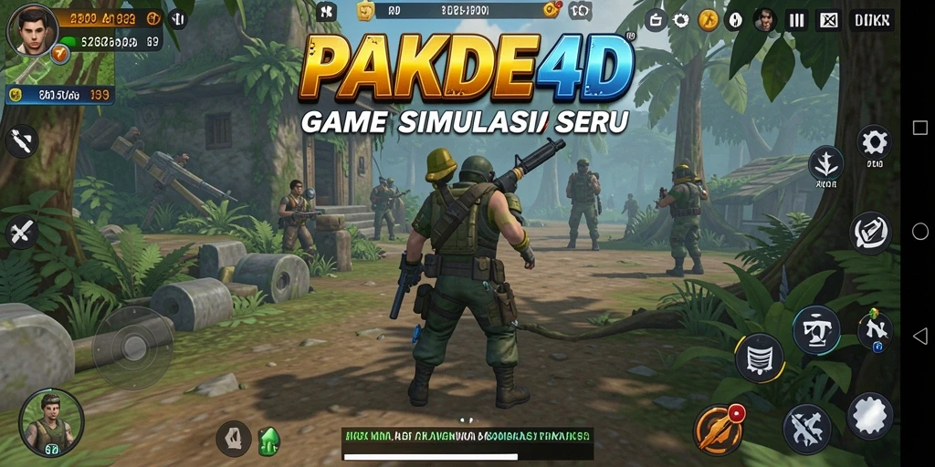 Tampilan gameplay PAKDE4D yang realistis dan mendebarkan.