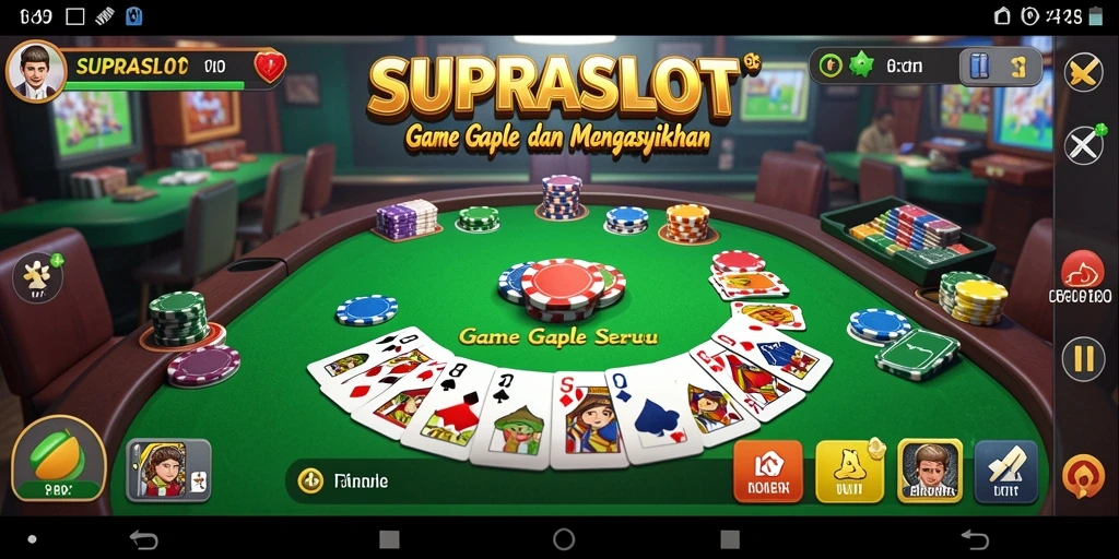 Screenshot gameplay Gaple yang seru dan menantang.