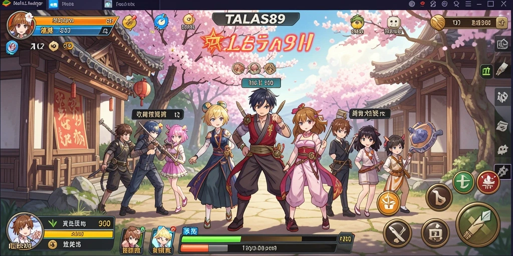 Tampilan menarik dalam gameplay Anime di TALAS89.